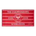 Christy Duschtuch Wimbledon The Championship Towel 2026 rot 133x70cm